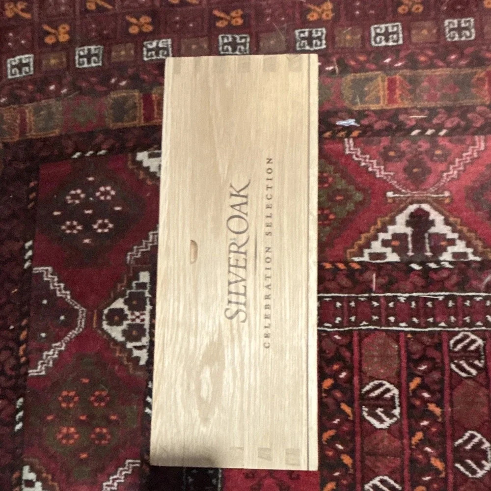 Silver Oak 50th Anniversary Empty Wooden Wine Box Celebration Selection OWC 2018